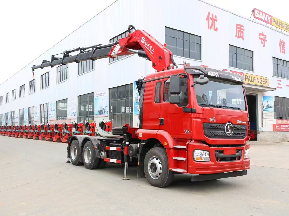 Shacman M3000 6x4 Heavy Duty Truck Mounted Crane Tractor Truck with 16-35 Tons Foldable Crane for Sale