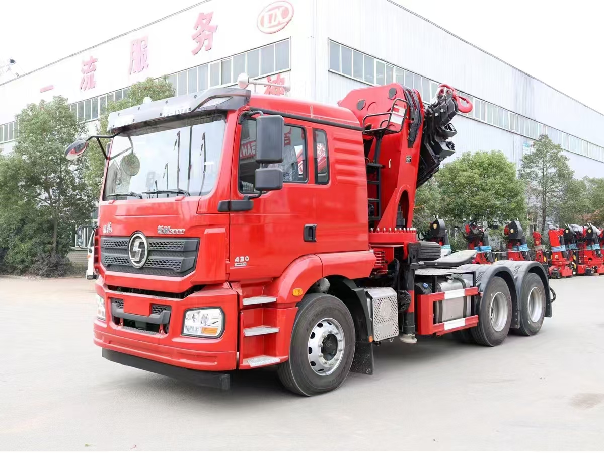 Shacman M3000 6x4 Heavy Duty Truck Mounted Crane Tractor Truck with 16-35 Tons Foldable Crane for Sale