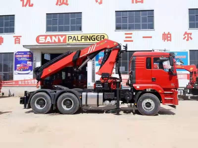 SHACMAN M3000 Traction Head Truck mounted Sany Parfiger 25 ton Folding Arm Crane