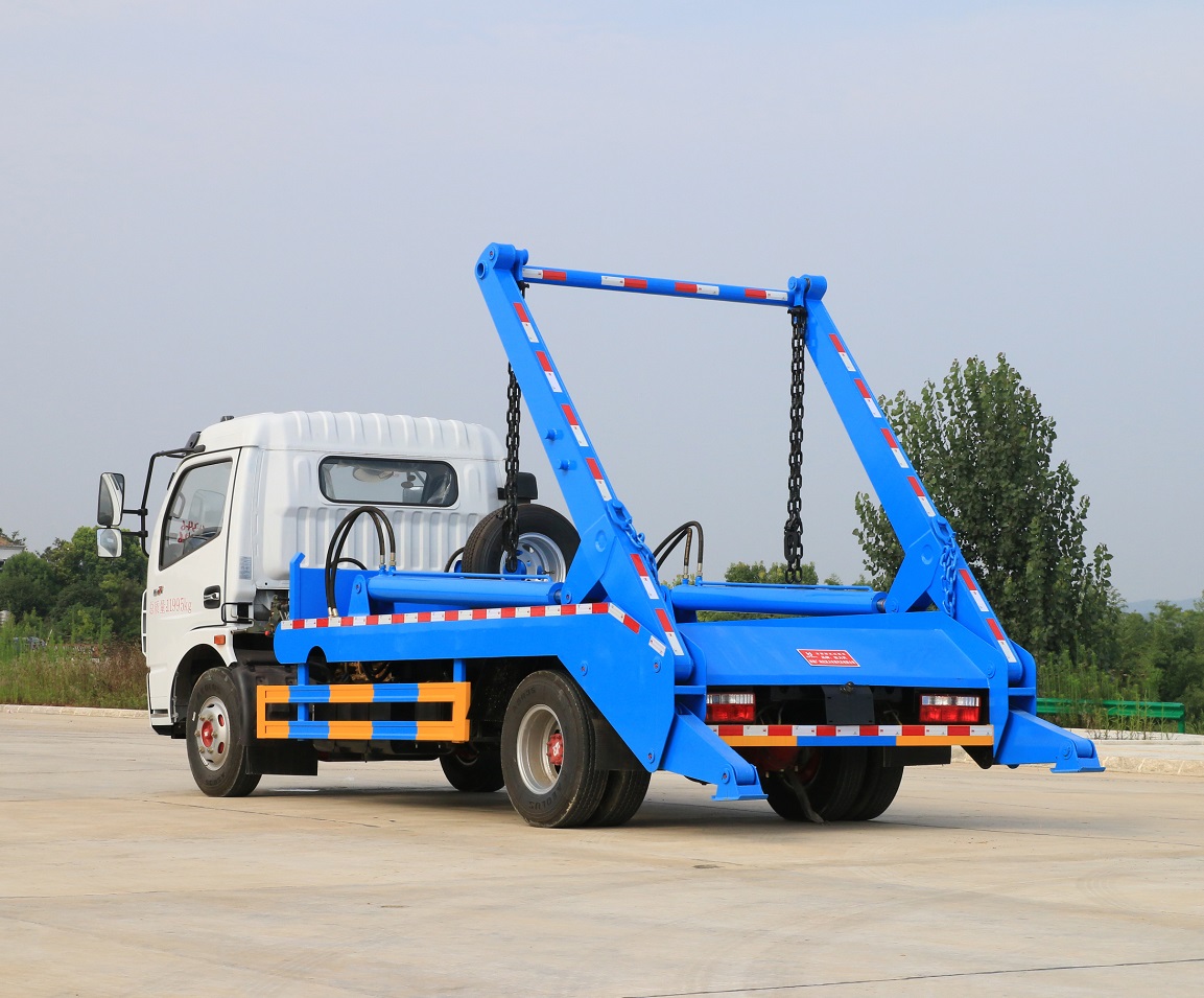 Shacman Dongfeng Low Price New small-scale 8m3 10cbm 6m3 Swing Arm Garbage Truck 4X2 Skip Loader Waste Collection Vehicle