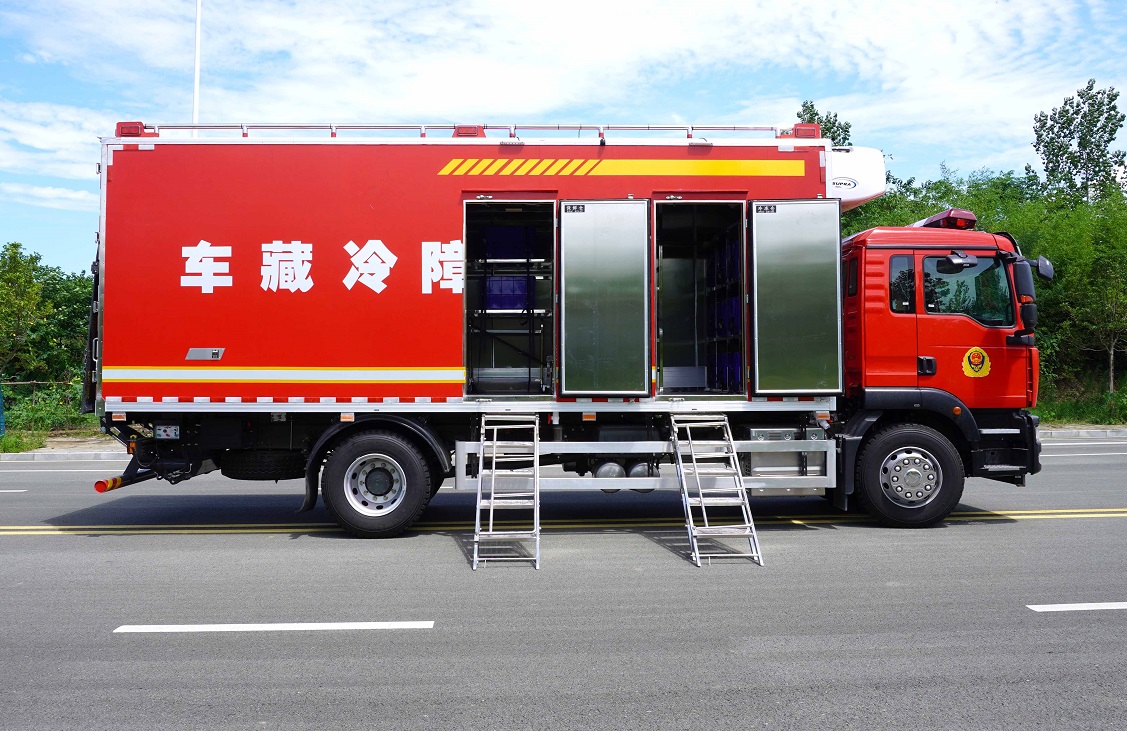 Sinotruk SANDKA 20Ft 40Ft 20T Howo 4x2 6x4 Fire Fighting Refrigeration Refrigerated Truck 6x6 Off Road Van Transport Truck