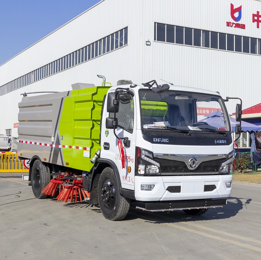  Dongfeng Japan Isuzu Cleaning Street Vacuum Airport Runway Sweeper Truck Price Water Tank Dust Collection Vacuum Suction Road Cleaning Sweeper Truck图片