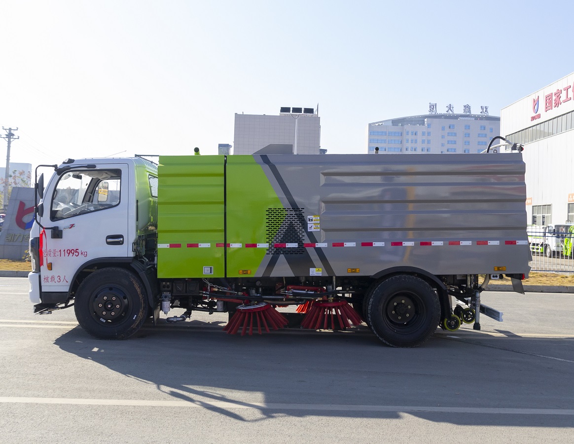 Best-Selling Dongfeng High Performance Dry Cleaning Road Washing Sweeper Truck Road Garbage Dust Sewage Cleaning Sweeper Machine Vehicle