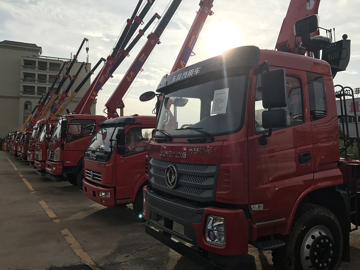 On site crane parking lot